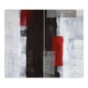 Banjado Herdabdeckplatte Glas 2 Teilig Je 30x52CM Schneidebrett Herdabdeckung Mit Motiv Abstrakt Rot< Schneidebretter