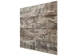 Best Banjado Herdabdeckplatte Glas 2 Teilig Je 30x52CM Schneidebrett Herdabdeckung Mit Motiv Alte Planken