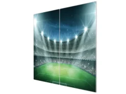 Banjado Schneidebretter|Herde<Herdabdeckplatte Glas 2 Teilig Je 30x52CM Schneidebrett Herdabdeckung Mit Motiv Arena