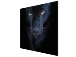 Banjado Herdabdeckplatte Glas 2 Teilig Je 30x52CM Schneidebrett Herdabdeckung Mit Motiv Nora< Schneidebretter|Herdabdeckungen