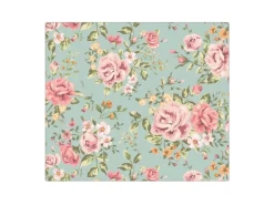 Hot Banjado Herdabdeckplatte Glas 1 Teilig 60x52CM Schneidebrett Herdabdeckung Mit Motiv Altrosa Blume