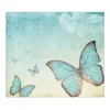 Banjado Herdabdeckplatte Glas 1 Teilig 60x52CM Schneidebrett Herdabdeckung Mit Motiv Blaue Schmetterlinge< Herde|Kochfelder