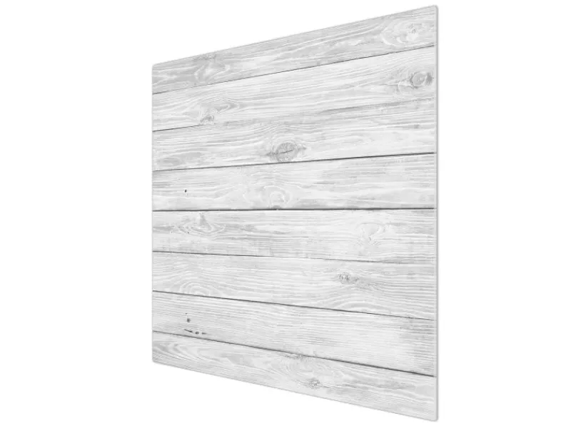 Discount Banjado Herdabdeckplatte Glas 1 Teilig 60x52CM Schneidebrett Herdabdeckung Mit Motiv Weiß Gebeizt