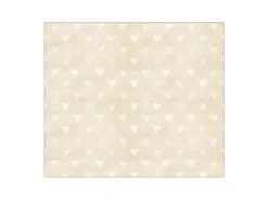 Banjado Herdabdeckplatte Glas 1 Teilig 60x52CM Schneidebrett Herdabdeckung Mit Motiv Beige Herzen< Schneidebretter|Herdabdeckungen