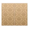 Banjado Herdabdeckplatte Glas 2 Teilig Je 30x52CM Schneidebrett Herdabdeckung Mit Motiv Tapete Beige< Schneidebretter|Herdabdeckungen