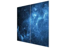 Online Banjado Herdabdeckplatte Glas 2 Teilig Je 30x52CM Schneidebrett Herdabdeckung Mit Motiv Universum