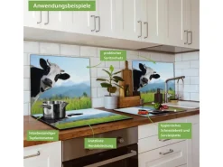 Banjado Herde|Kochfelder<Herdabdeckplatte Glas 1 Teilig 60x52CM Schneidebrett Herdabdeckung Mit Motiv Neugierig