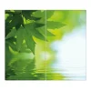 Banjado Herdabdeckplatte Glas 2 Teilig Je 30x52CM Schneidebrett Herdabdeckung Mit Motiv Blättertraum< Herde|Kochfelder