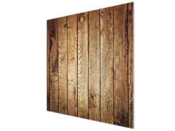 Banjado Herdabdeckungen|Schneidebretter<Herdabdeckplatte Glas 1 Teilig 60x52CM Schneidebrett Herdabdeckung Mit Motiv Geöltes Holz