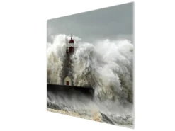 Banjado Herde|Kochfelder<Herdabdeckplatte Glas 1 Teilig 60x52CM Schneidebrett Herdabdeckung Mit Motiv Fels In Der Brandung