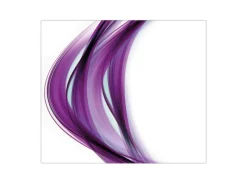 Banjado Herdabdeckplatte Glas 1 Teilig 60x52CM Schneidebrett Herdabdeckung Mit Motiv Violet Element< Herde|Kochfelder