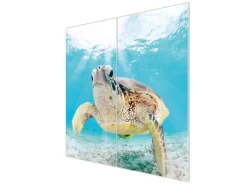 New Banjado Herdabdeckplatte Glas 2 Teilig Je 30x52CM Schneidebrett Herdabdeckung Mit Motiv Elvis