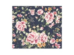 Banjado Schneidebretter|Herdabdeckungen<Herdabdeckplatte Glas 1 Teilig 60x52CM Schneidebrett Herdabdeckung Mit Motiv Rosen Auf Anthrazit
