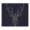 Banjado Schneidebretter|Herdabdeckungen<Herdabdeckplatte Glas 1 Teilig 60x52CM Schneidebrett Herdabdeckung Mit Motiv Sternbild Hirsch