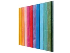 Clearance Banjado Herdabdeckplatte Glas 1 Teilig 60x52CM Schneidebrett Herdabdeckung Mit Motiv Regenbogenfarben