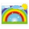 Banjado Schneidebretter|Küchenrückwände<Herdabdeckplatte Glas 1 Teilig 60x52CM Schneidebrett Herdabdeckung Mit Motiv Regenbogen