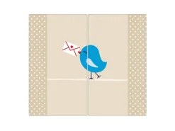 Banjado Herde|Kochfelder<Herdabdeckplatte Glas 2 Teilig Je 30x52CM Schneidebrett Herdabdeckung Mit Motiv Liebesbrief