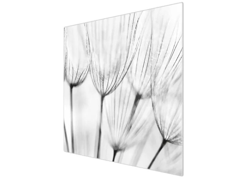 Banjado Herdabdeckplatte Glas 1 Teilig 60x52CM Schneidebrett Herdabdeckung Mit Motiv Pusteblumen Sw< Herdabdeckungen|Schneidebretter