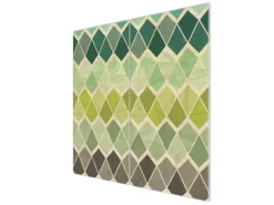 Banjado Herdabdeckplatte Glas 2 Teilig Je 30x52CM Schneidebrett Herdabdeckung Mit Motiv Vier Farben Grün< Herde|Kochfelder