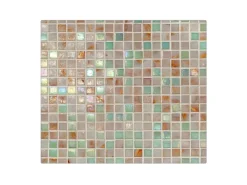 Banjado Herdabdeckplatte Glas 1 Teilig 60x52CM Schneidebrett Herdabdeckung Mit Motiv Grüne Fliesen