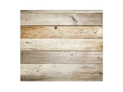 Banjado Herdabdeckplatte Glas 1 Teilig 60x52CM Schneidebrett Herdabdeckung Mit Motiv Graues Holz< Schneidebretter|Herde