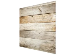 Banjado Herdabdeckplatte Glas 1 Teilig 60x52CM Schneidebrett Herdabdeckung Mit Motiv Graues Holz< Schneidebretter|Herde