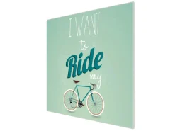 Banjado Herdabdeckplatte Glas 1 Teilig 60x52CM Schneidebrett Herdabdeckung Mit Motiv I Want To Ride My Bike< Herdabdeckungen|Kochfelder