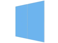 Banjado Herdabdeckungen|Herde<Herdabdeckplatte Glas 2 Teilig Je 30x52CM Schneidebrett Herdabdeckung Mit Motiv Pastellblau