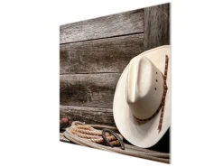 Banjado Herdabdeckplatte Glas 1 Teilig 60x52CM Schneidebrett Herdabdeckung Mit Motiv Linedance Set< Herde|Kochfelder
