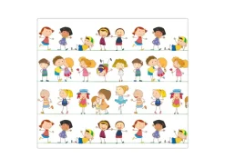 Clearance Banjado Herdabdeckplatte Glas 1 Teilig 60x52CM Schneidebrett Herdabdeckung Mit Motiv Kinder