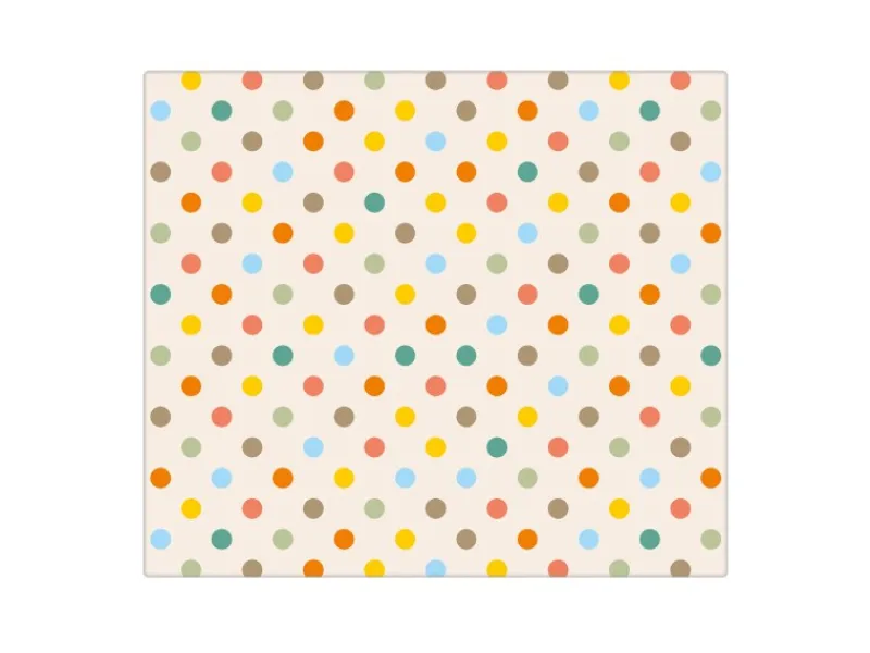 Banjado Schneidebretter|Herdabdeckungen<Herdabdeckplatte Glas 1 Teilig 60x52CM Schneidebrett Herdabdeckung Mit Motiv Bunte Punkte