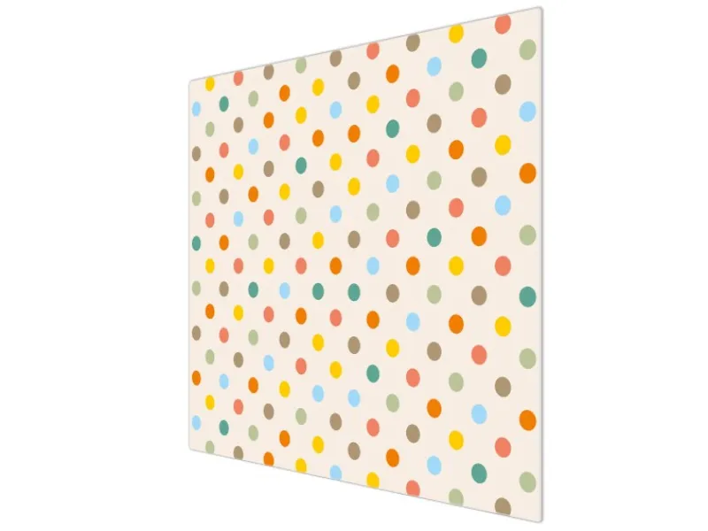 Banjado Schneidebretter|Herdabdeckungen<Herdabdeckplatte Glas 1 Teilig 60x52CM Schneidebrett Herdabdeckung Mit Motiv Bunte Punkte