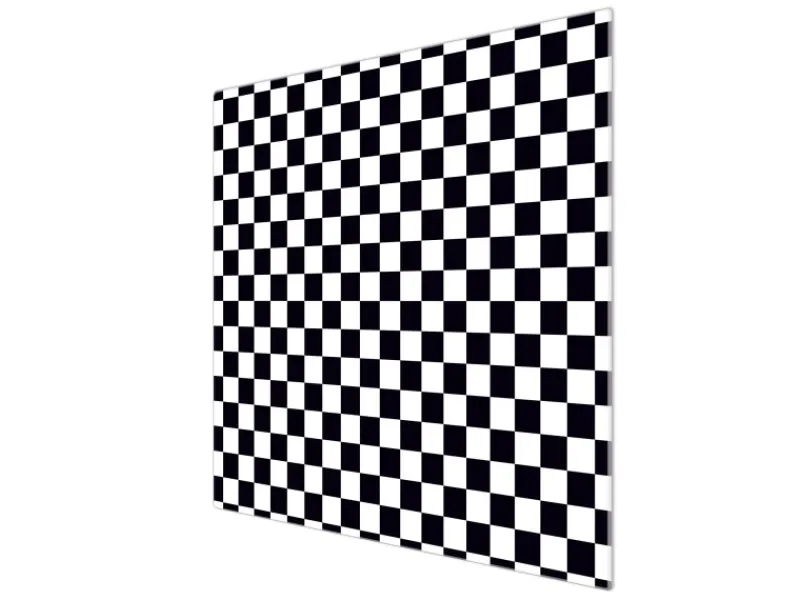 Banjado Herdabdeckplatte Glas 1 Teilig 60x52CM Schneidebrett Herdabdeckung Mit Motiv Karo Schwarz< Schneidebretter|Herdabdeckungen