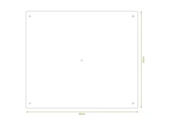 Banjado Herdabdeckplatte Glas 1 Teilig 60x52CM Schneidebrett Herdabdeckung Mit Motiv Blasse Holzlatten< Schneidebretter|Herdabdeckungen