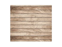 Banjado Herdabdeckplatte Glas 1 Teilig 60x52CM Schneidebrett Herdabdeckung Mit Motiv Blasse Holzlatten< Schneidebretter|Herdabdeckungen
