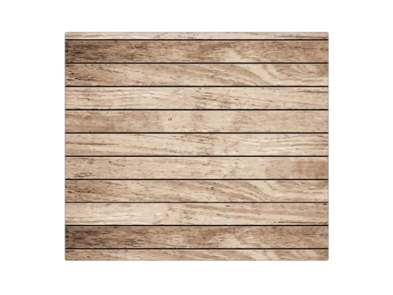 Banjado Herdabdeckplatte Glas 1 Teilig 60x52CM Schneidebrett Herdabdeckung Mit Motiv Blasse Holzlatten< Schneidebretter|Herdabdeckungen