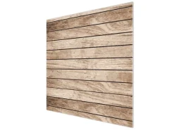 Banjado Herdabdeckplatte Glas 1 Teilig 60x52CM Schneidebrett Herdabdeckung Mit Motiv Blasse Holzlatten< Schneidebretter|Herdabdeckungen