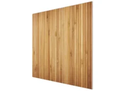 New Banjado Herdabdeckplatte Glas 1 Teilig 60x52CM Schneidebrett Herdabdeckung Mit Motiv Bambusholz