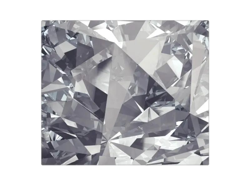 Banjado Herdabdeckplatte Glas 1 Teilig 60x52CM Schneidebrett Herdabdeckung Mit Motiv Facetten Monochrome< Schneidebretter|Herde