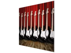 Banjado Schneidebretter|Herde<Herdabdeckplatte Glas 1 Teilig 60x52CM Schneidebrett Herdabdeckung Mit Motiv E-Gitarren