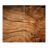 Banjado Schneidebretter|Herdabdeckungen<Herdabdeckplatte Glas 2 Teilig Je 30x52CM Schneidebrett Herdabdeckung Mit Motiv Trockenes Holz