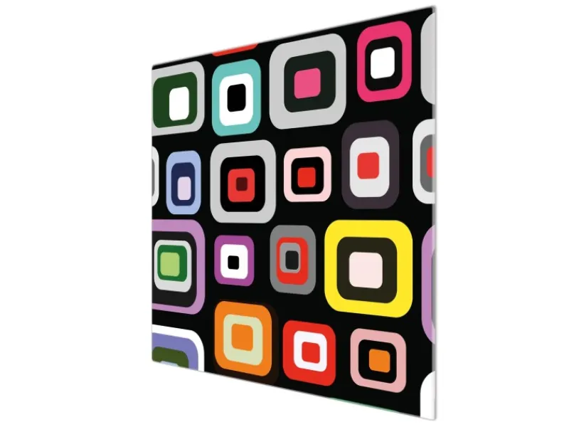 Banjado Herdabdeckungen|Herde<Herdabdeckplatte Glas 1 Teilig 60x52CM Schneidebrett Herdabdeckung Mit Motiv Retro