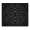 Banjado Herdabdeckplatte Glas 2 Teilig Je 30x52CM Schneidebrett Herdabdeckung Mit Motiv Black Deluxe< Schneidebretter|Herdabdeckungen