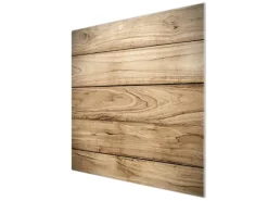 Banjado Schneidebretter|Herdabdeckungen<Herdabdeckplatte Glas 1 Teilig 60x52CM Schneidebrett Herdabdeckung Mit Motiv Holzplanken