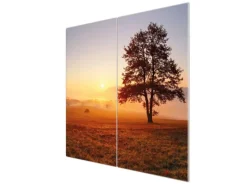 Online Banjado Herdabdeckplatte Glas 2 Teilig Je 30x52CM Schneidebrett Herdabdeckung Mit Motiv Sonnenaufgang