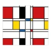 Banjado Schneidebretter|Herde<Herdabdeckplatte Glas 2 Teilig Je 30x52CM Schneidebrett Herdabdeckung Mit Motiv Rot Gelb Blau