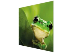 Banjado Herdabdeckplatte Glas 2 Teilig Je 30x52CM Schneidebrett Herdabdeckung Mit Motiv Frosch< Schneidebretter|Herde