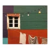Online Banjado Herdabdeckplatte Glas 1 Teilig 60x52CM Schneidebrett Herdabdeckung Mit Motiv Buntes Haus