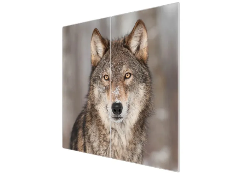 Banjado Schneidebretter|Herdabdeckungen<Herdabdeckplatte Glas 2 Teilig Je 30x52CM Schneidebrett Herdabdeckung Mit Motiv Soraya