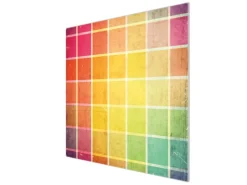 Banjado Herdabdeckplatte Glas 1 Teilig 60x52CM Schneidebrett Herdabdeckung Mit Motiv Bunte Glasbausteine< Schneidebretter|Herdabdeckungen